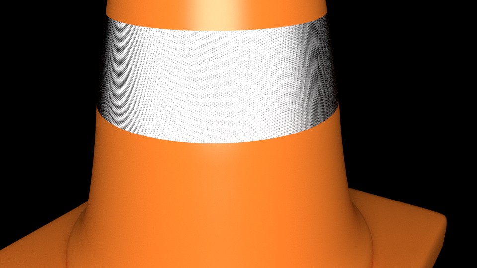 Traffic cone with real reflective material preview image 4